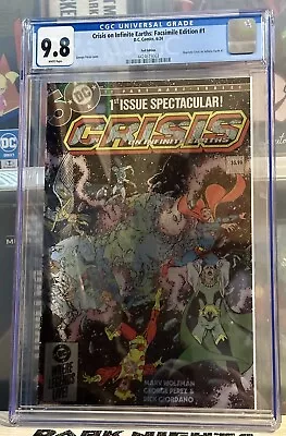 Buy Crisis On Infinite Earths #1 CGC 9.8 Foil Facsimile Edition Variant Cover New MT • 47.43£