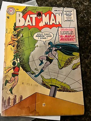 Buy Batman #91 Vol 1 April 1955 Vintage Comic • 158.87£