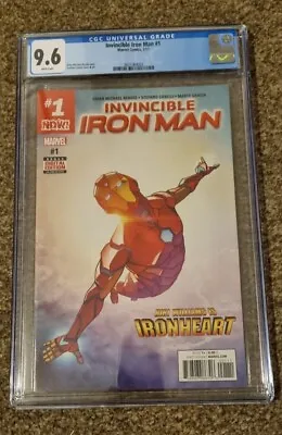 Buy Invincible Iron Man #1 CGC 9.6 IRONHEART Marvel Riri Williams 2017 • 50£