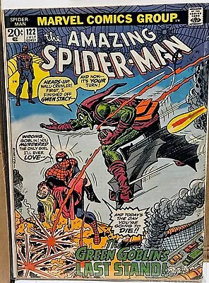 Buy Amazing Spider-man #122 1973 Marvel Comics Bronze Age Death Of Green Goblin! • 279.83£