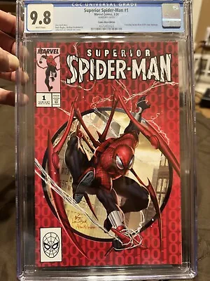 Buy Superior Spider-Man #1 InHyuk Lee Cover CGC 9.8  Amazing Spider-Man #300 Homage. • 279.83£