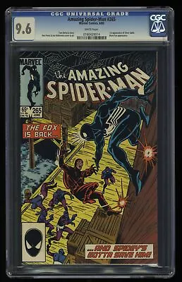 Buy Amazing Spider-Man #265 CGC NM+ 9.6 White Pages 1st Appearance Silver Sable! • 96.50£
