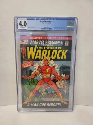Buy CGC 4.0 Marvel Premiere #1, 1st Appearance Of Him As Adam Warlock, 1st Soul Gem • 78.98£