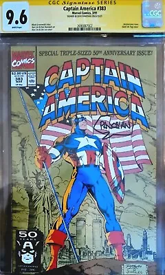 Buy Captain America #383 CGC 9.6 Signed Dan Panosian, Jim Lee Cover • 79.95£