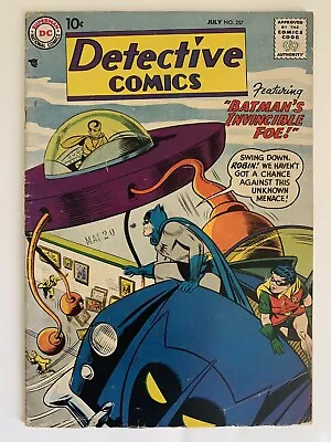 Buy Detective Comics #257 4.0 Vg 1958  Batman's Invincible Foe!  Dc • 83.05£