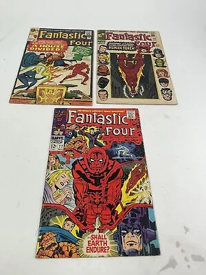 Buy Marvel Fantastic Four #34 #54 And #77 Three Book Lot  1965 • 35.18£