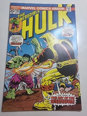 Buy Hulk #186:  The Day Of The Devastator! , MVS Intact, Marvel 1975 FN  • 8.70£