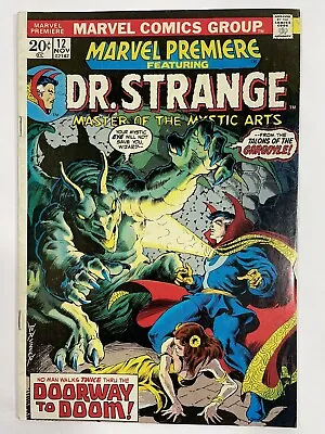 Buy Marvel Premiere Dr. Strange, Master Of The Mystic Arts 1973 Vol 1 No. 12 Vintage • 23.82£