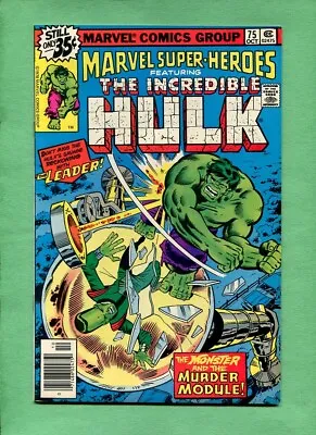Buy Marvel Super-Heroes #75 The Leader (Reprints Hulk #123)  Oct. 1978 Comic • 2.77£
