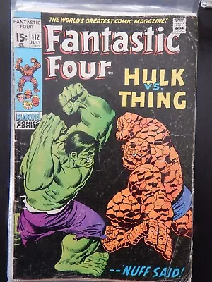 Buy Fantastic Four #112 Hulk Versus Thing • 118.73£