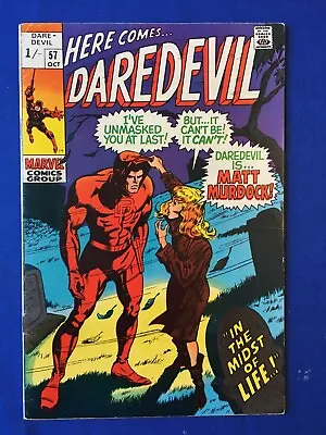 Buy Daredevil #57 FN (6.0) MARVEL ( Vol 1 1969) Reveals Identity To Karen Page (2) • 23£