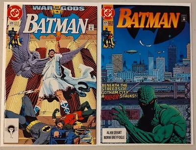 Buy Batman #470 (NM+) & #471 (NM-) Alan Grant & Norm Breyfogle DC White Pages (1991) • 10.19£