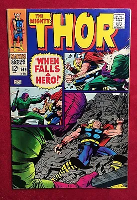 Buy Thor #149 1968 VF/VF+ Stan Lee Jack Kirby Loki Origin Of Inhumans Backup Silver • 38.92£