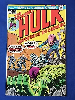 Buy Incredible Hulk #187 VFN+ (8.5) MARVEL ( Vol 1 1975) (C) • 19£