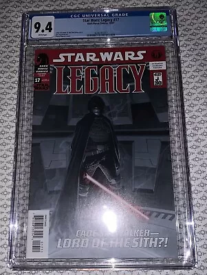 Buy Star Wars: Legacy #17 - CGC 9.4 - 1st Appearance Of Cade Skywalker As Sith Lord • 59.62£