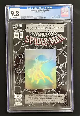 Buy Amazing Spider-Man #365 CGC 9.8 30th Anniversary Issue 1992 • 125.56£