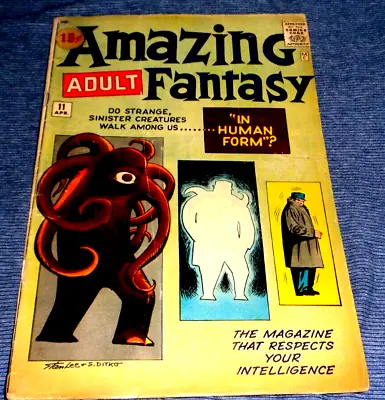 Buy Amazing Adult Fantasy #11, Stan Lee & Steve Ditko Silver Age Classic, 1962, Vf- • 225£