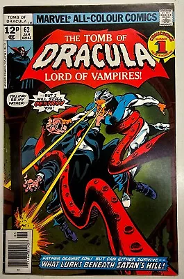 Buy Bronze Age Marvel Comic Tomb Of Dracula Key Issue 62 High Grade FN/VF • 10£