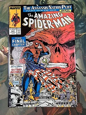 Buy AMAZING SPIDER-MAN #325 1989 McFarlane Captain America • 15.99£