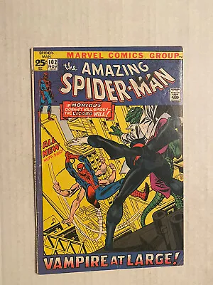 Buy Amazing Spider-Man 102 Marvel 1971 Second Appearance Of Morbius • 71.37£