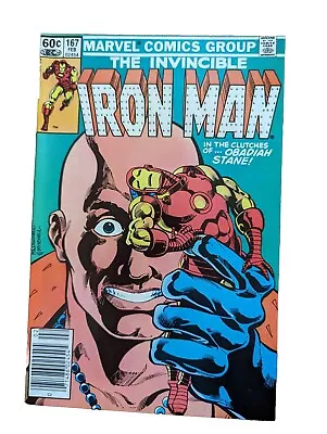 Buy Iron Man #167 1983 Obadiah Stane  Bronze Age Marvel Comics 'the Empty Shell' Lee • 5.60£