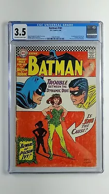 Buy Batman #181 CGC 3.5 1966 DC Comics 1st Appearance Of Poison Ivy NOT PRESSED! VG • 434.83£