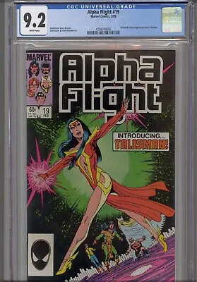 Buy Alpha Flight #19 CGC 9.2 1985 Marvel Comics John Byrne Story, Art & Cover • 31.94£