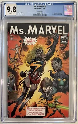 Buy Ms. Marvel CGC 9.8 (Marvel 07) Zombie Variant Aaron Lopresti Cover Rare • 98.83£