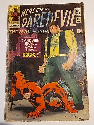 Buy Daredevil #15 Apr 1966 Fair/Good 1.5 John Romita Cover Art OX • 9.99£