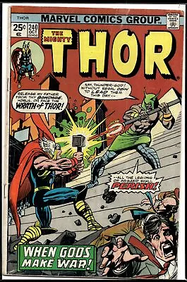 Buy 1975 Mighty Thor #240 1st Mimir & Seth Marvel Comic • 11.82£