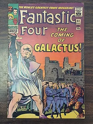 Buy Fantastic Four #48 Fn (6.0) March 1966 Marvel 1st Appearance Silver Surfer (sa** • 2,499.99£