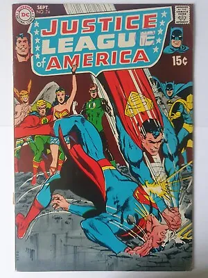 Buy Justice League Of America #74 Sep 1969  /death Of First Black Canary /JSA  • 15£