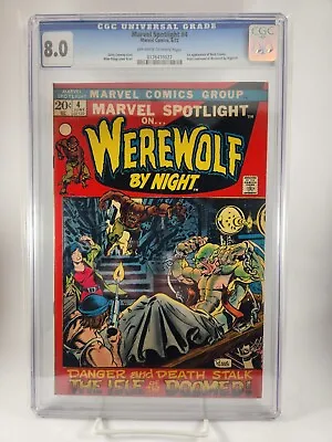 Buy Marvel Spotlight #4 Werewolf By Night Cgc 8.0 1st Darkhold!3rd Wwbn!! Old Label! • 185.79£