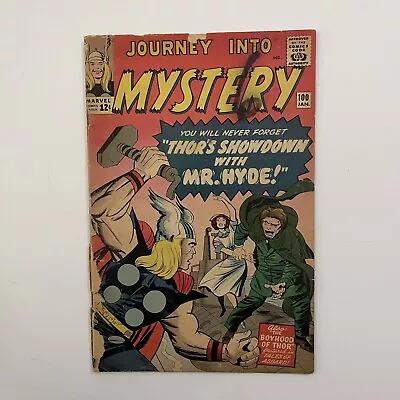 Buy Journey Into Mystery #100 Marvel Comics 1964 Silver Age Thor Key Low Grade Kirby • 31.66£