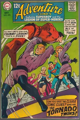 Buy Adventure Comics 373 1st Tornado Twins!  Neal Adams Cover!  Fine  1968 DC Comic • 6.35£
