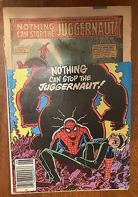 Buy Amazing Spider-Man #229 Nothing Can Stop The Juggernaut! Top Cover Cut Off • 4£