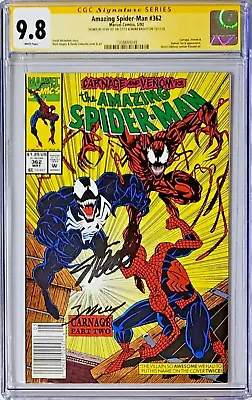 Buy Amazing Spider-Man #362 NEWSSTAND CGC 9.8 SS 2x Signed By STAN LEE & M BAGLEY • 1,196.70£