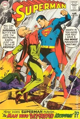 Buy Superman #205 VG 1968 Stock Image Low Grade • 6.79£