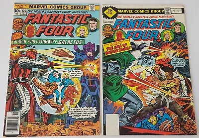 Buy Fantastic Four #175 + #199, Marvel Comics 1976/78, Galactus & Dr Doom App • 6.50£
