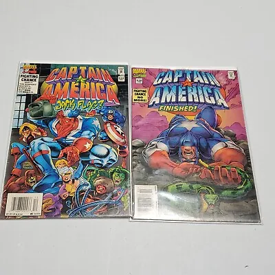 Buy Captain America Comic Lot Of 2 Marvel #434 1st App Jack Flag #436 Finished • 7.85£