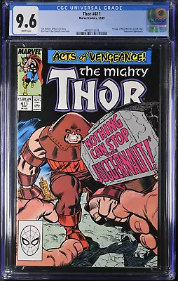 Buy Thor # 411 12/1989 CGC 9.6 1st Cameo Appearance New Warriors & Night Thrasher • 60.24£