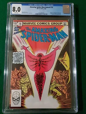 Buy Amazing Spider-man Annual 16 Cgc 8.0 Marvel Comics Monica Rambeau (1982) • 39.41£