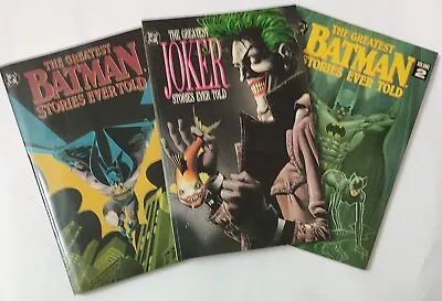 Buy The Greatest Batman Stories Ever Told Vol 1 , Vol 2 & Joker Brand New DC Comics • 118.25£