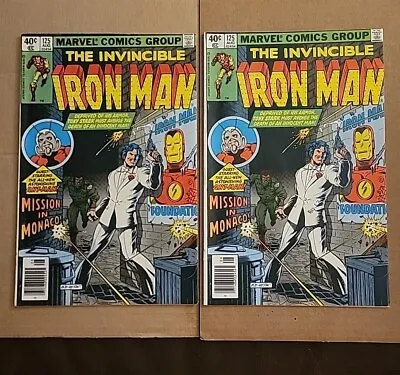 Buy Iron Man #125 NM- 1st Cvr App Rhodey 3rd App Ant-Man Lang Newsstand Marvel 1979  • 31.66£