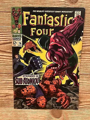 Buy Fantastic Four #76 (FN-) - Marvel Comics (1968) Indestructible One 1st Apperance • 47.49£