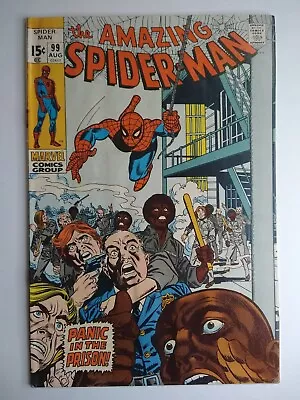 Buy Marvel Comics Amazing Spider-Man #99 Johnny Carson, Ed McMahon Appearances VF- • 57.90£