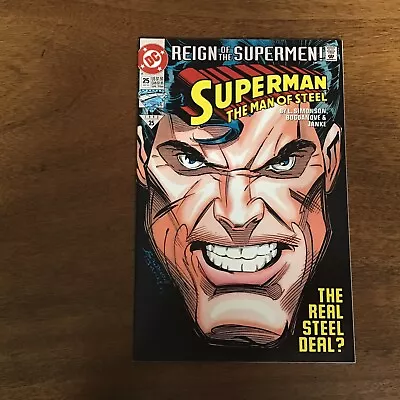 Buy DC Comics Superman Man Of Steel Reign Of Supermen Issue 25 1993 1st Black Suit*= • 10.49£