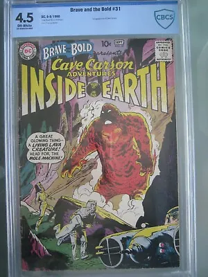 Buy Brave And The Bold #31 CBCS 4.5 (like CGC) DC Comics 1960 1st App Cave Carson • 157.98£