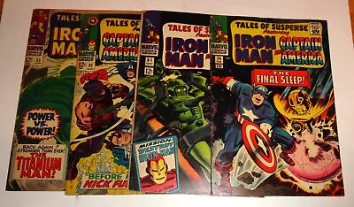 Buy Captain America Iron-man Tales Of Suspense #74,81,92,93 Low Grades • 15.54£