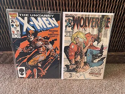Buy Uncanny X-Men 212 And Wolverine 10 Wolverine Vs Sabretooth Rd 1! NM- Or Better • 36.78£